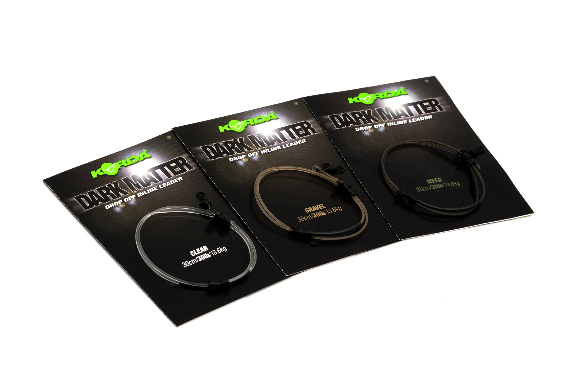 Korda Dark Matter Drop Off Inline Leaders 30cm